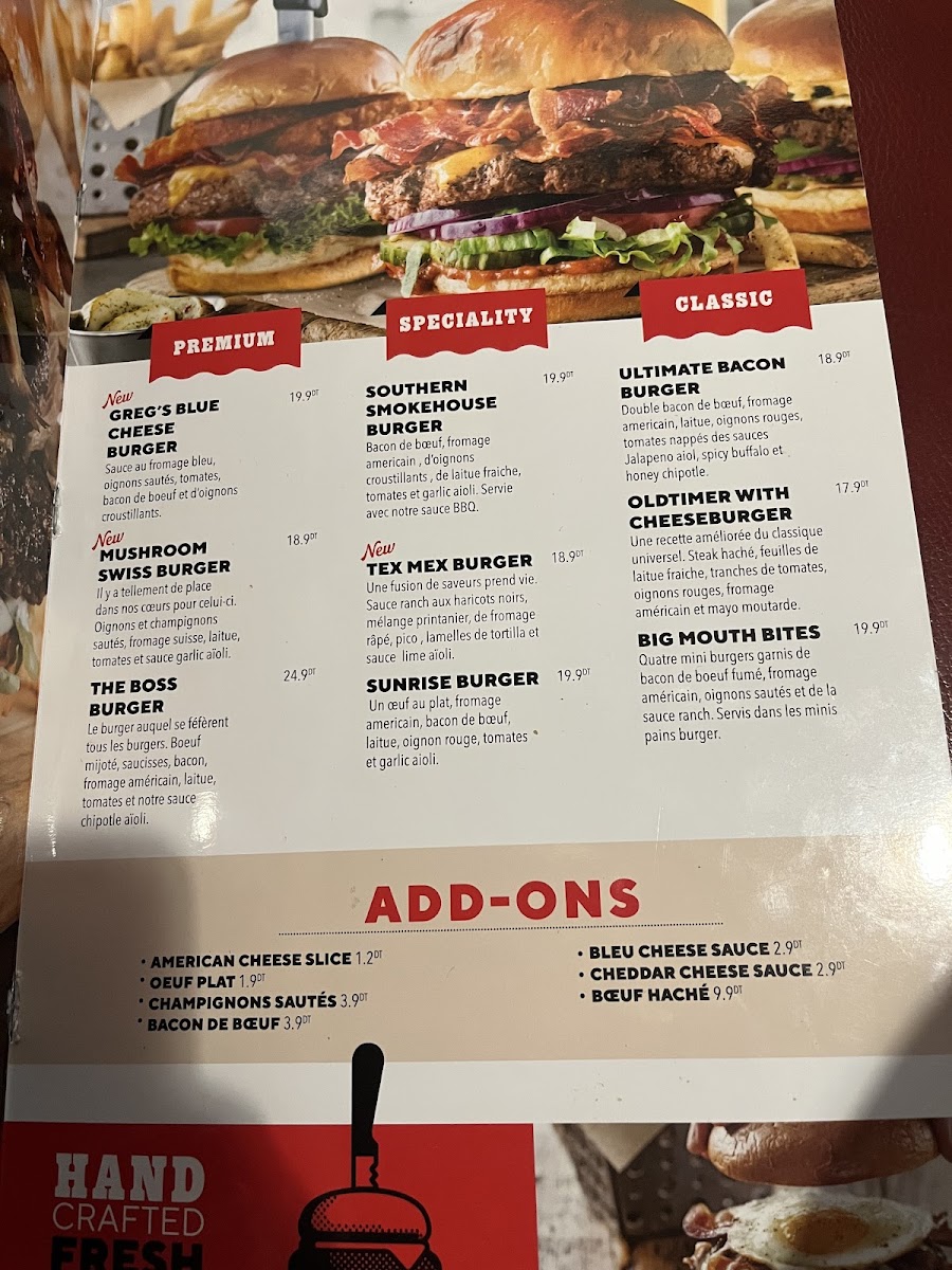 Chili's - Berges du Lac Photo Menu 2