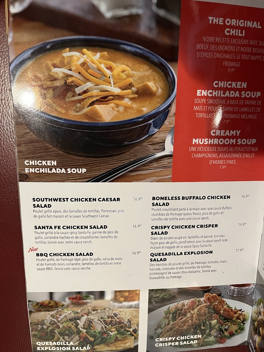 Chili's - Berges du Lac Photo Menu 5