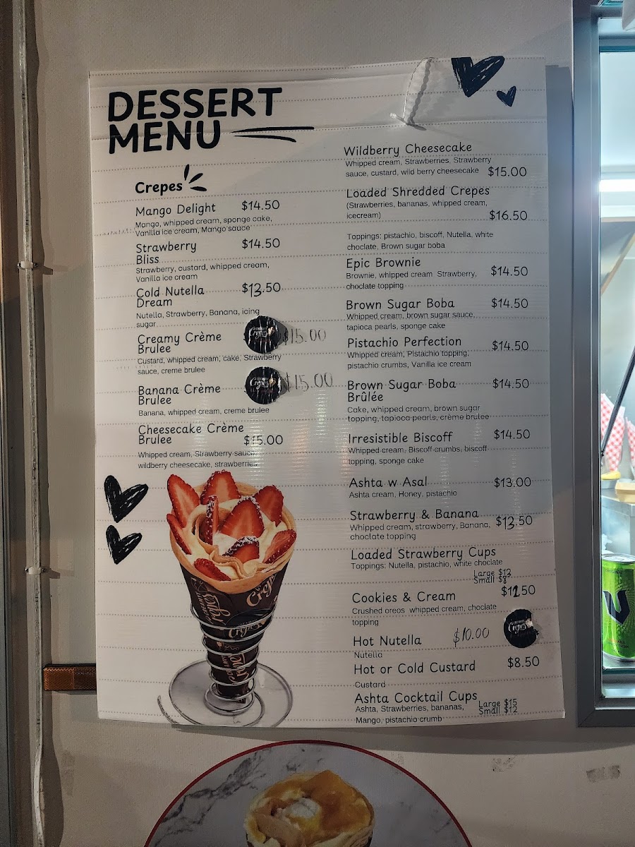 Creamyy Crepes Photo Menu 1