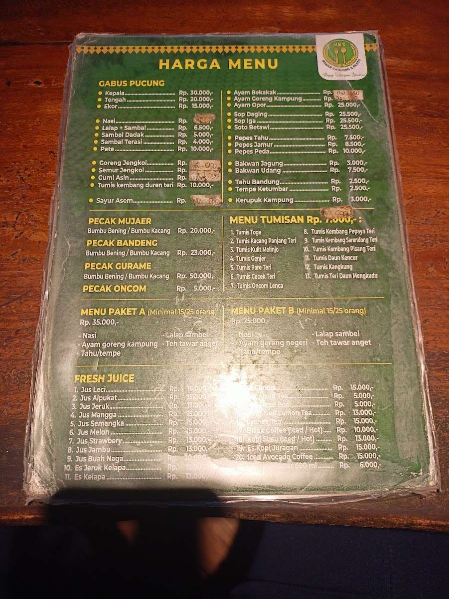 Mawar Catering & Resto Photo Menu 1
