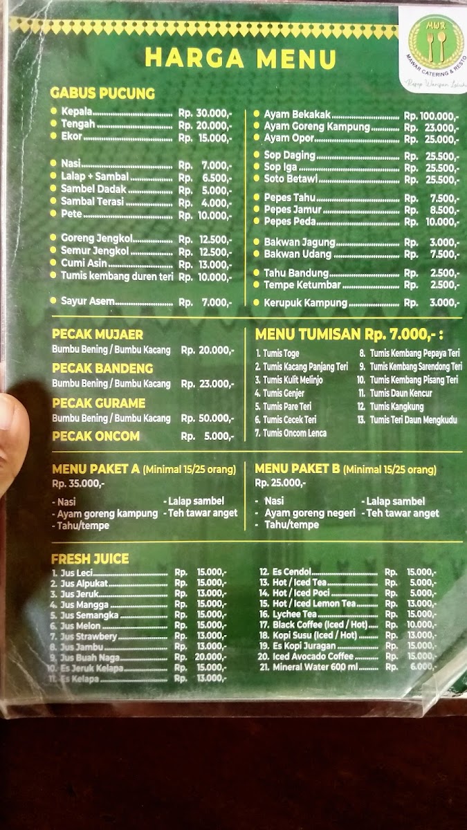 Mawar Catering & Resto Photo Menu 4
