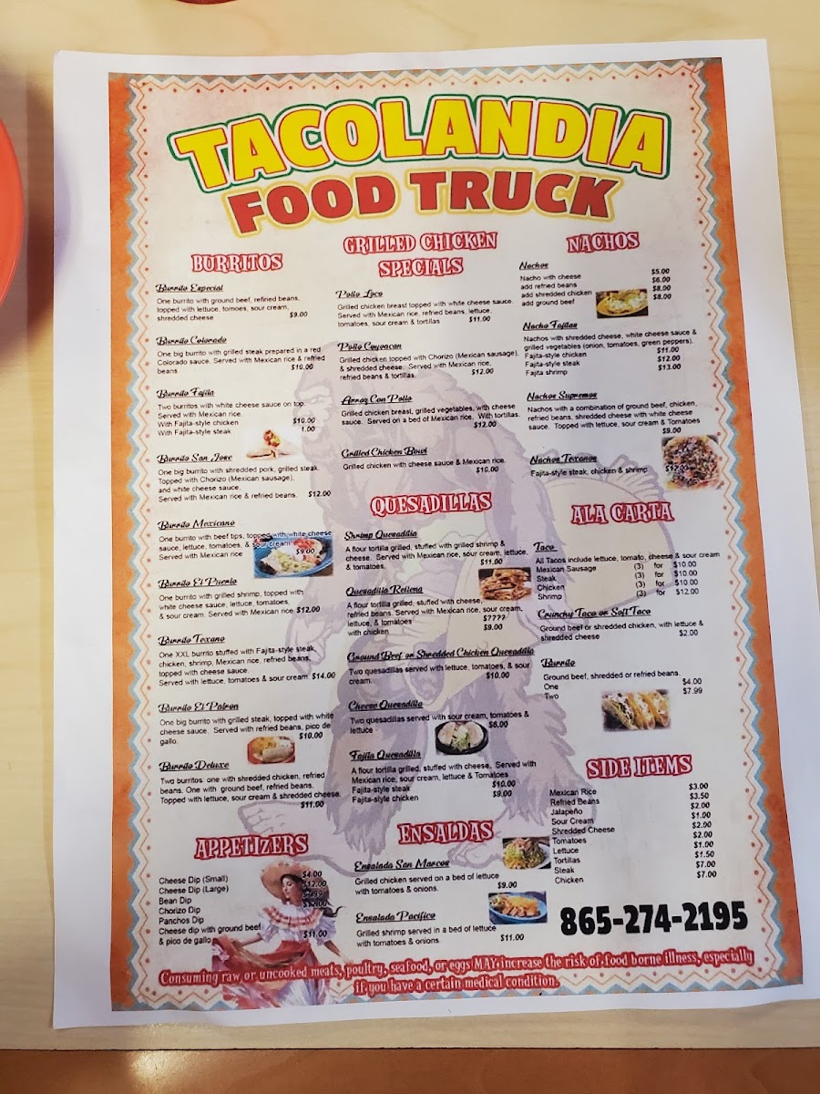 Tacolandia #2 Photo Menu 3
