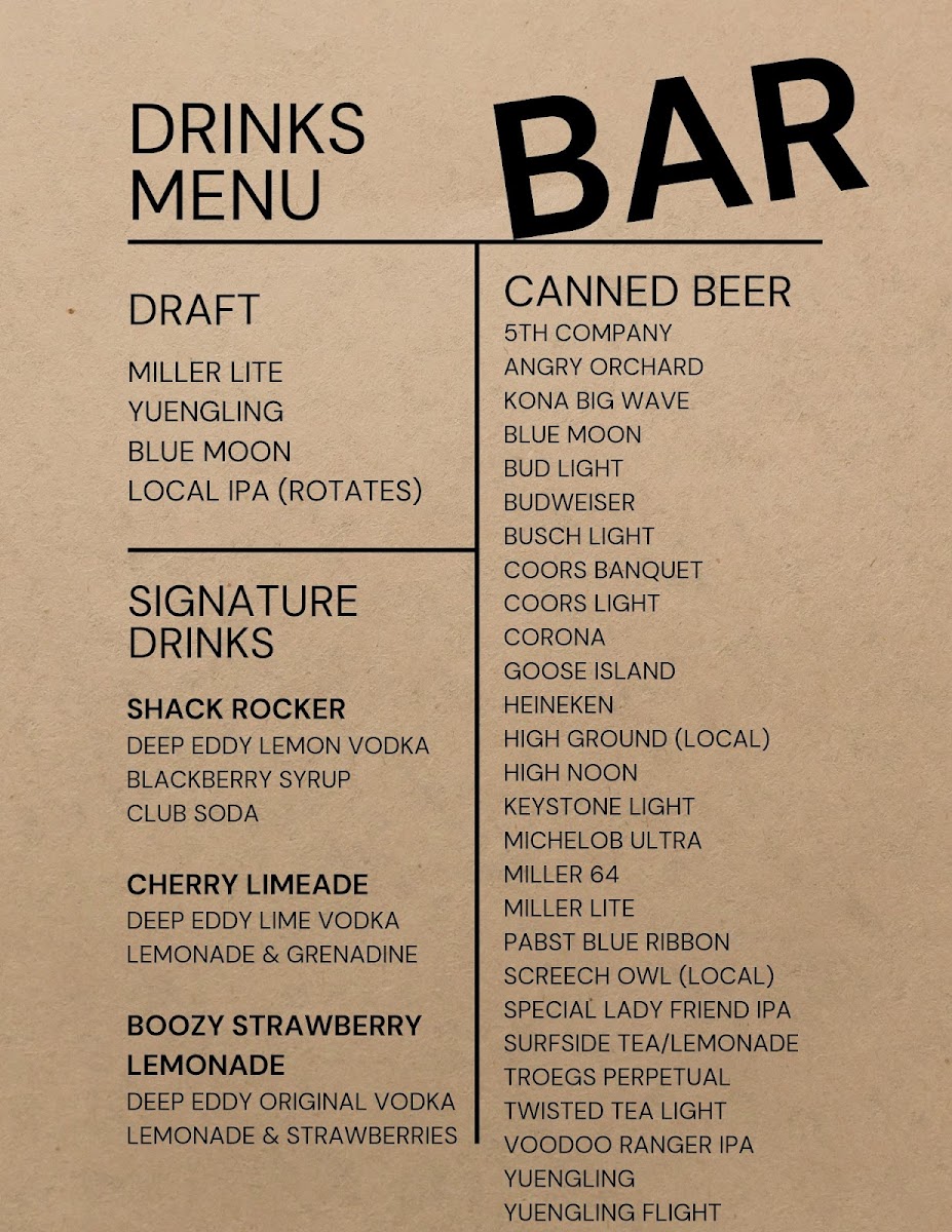 Caddyshack Bar and Grill Photo Menu 3