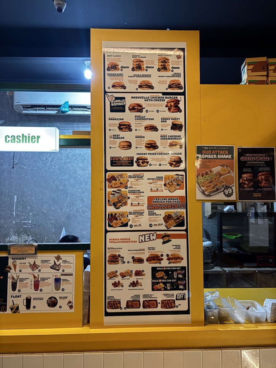 Bomber Burger Photo Menu 2