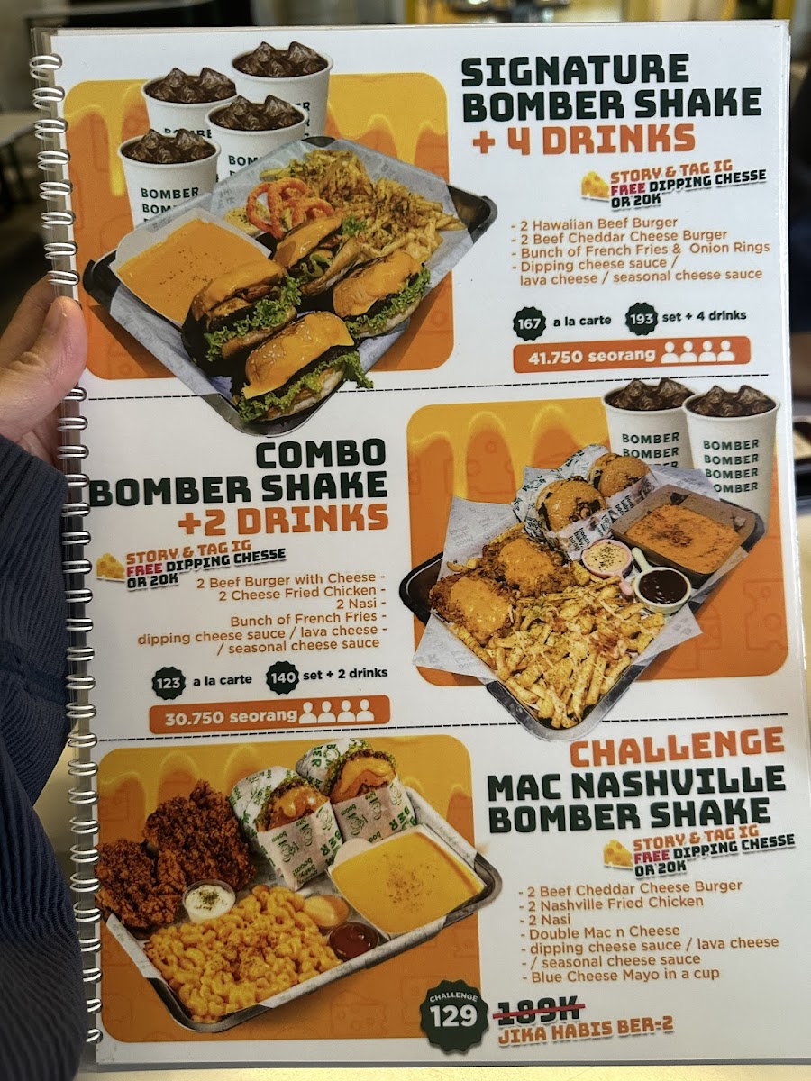Bomber Burger Photo Menu 5