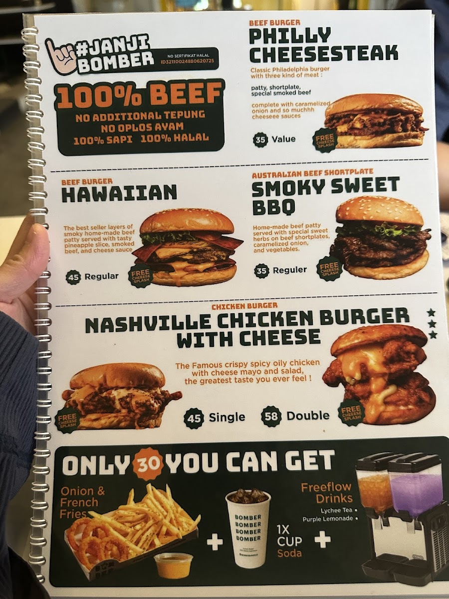 Bomber Burger Photo Menu 6