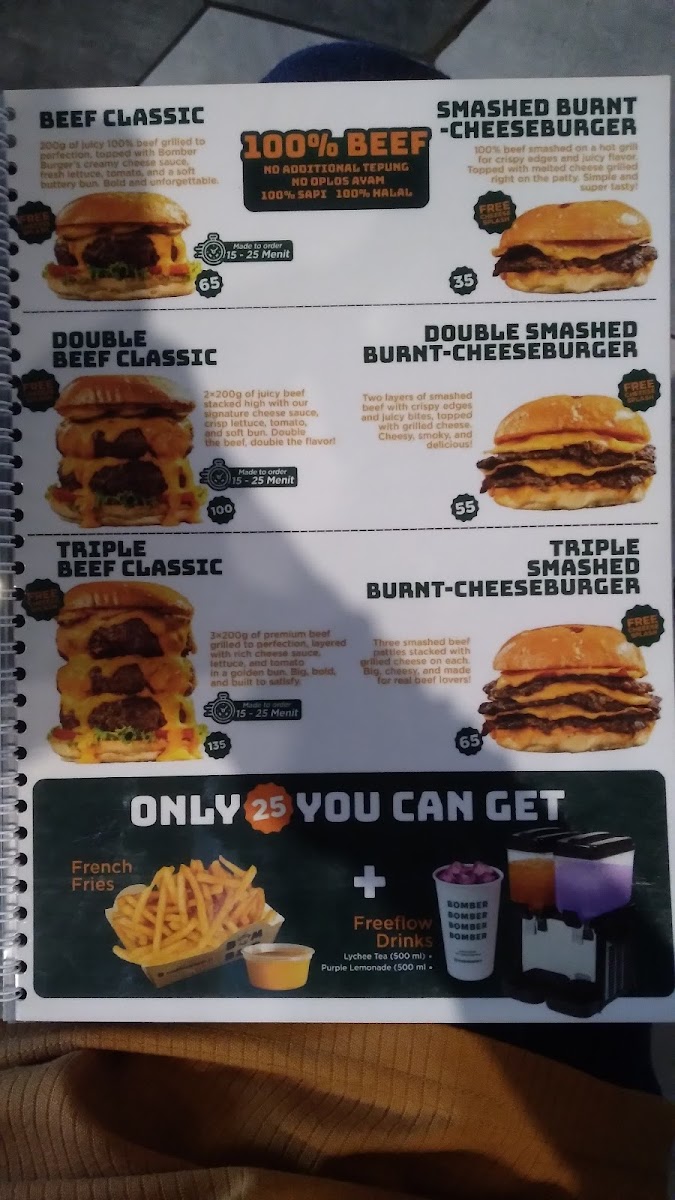 Bomber Burger Photo Menu 7
