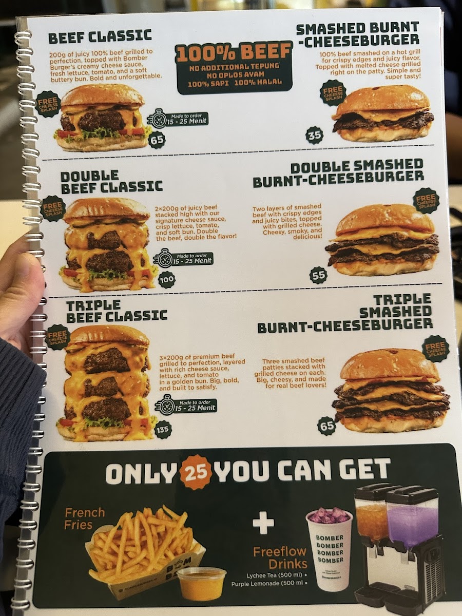 Bomber Burger Photo Menu 8