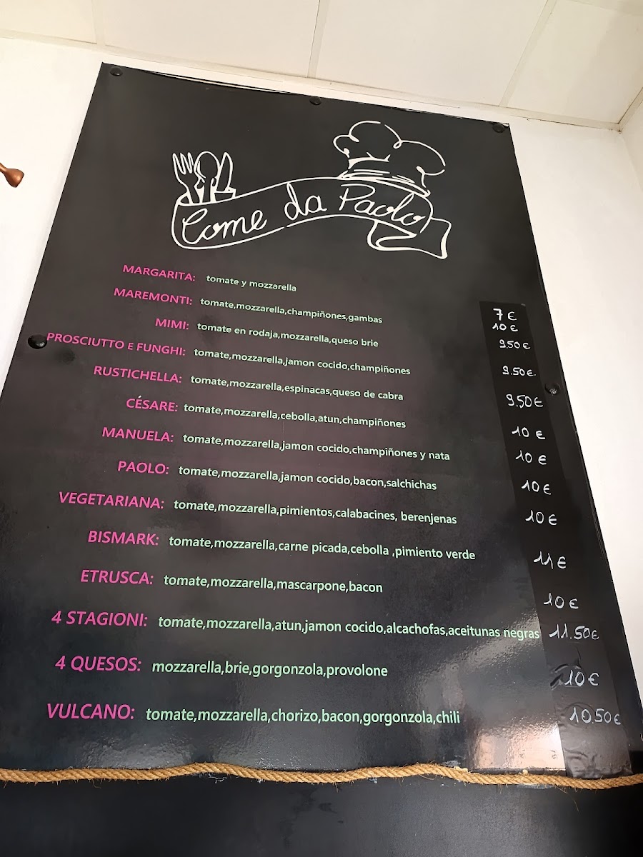 Pizzeria Come Da Paolo Photo Menu 1