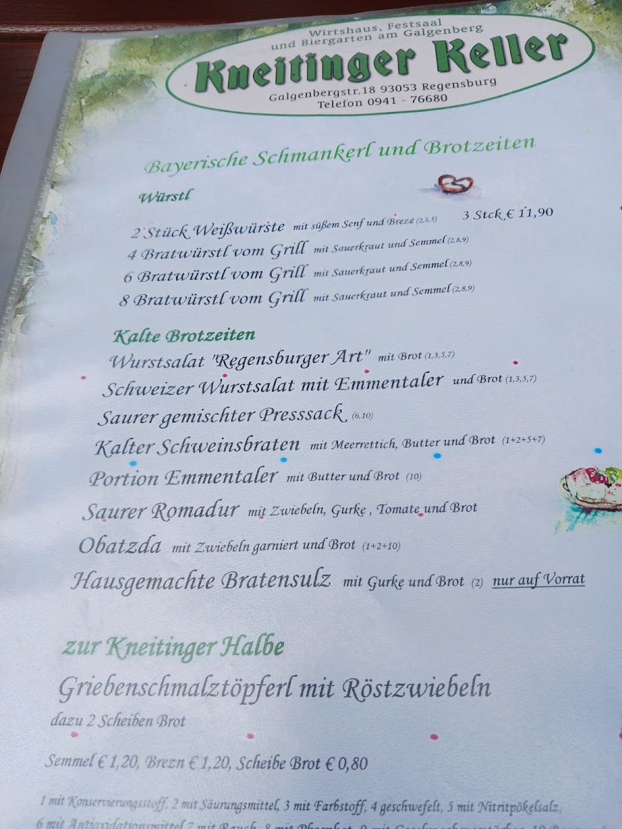 Kneitinger Keller Photo Menu 3