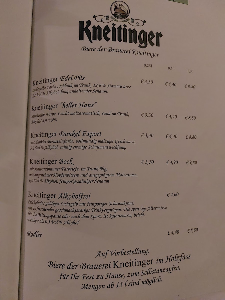 Kneitinger Keller Photo Menu 7