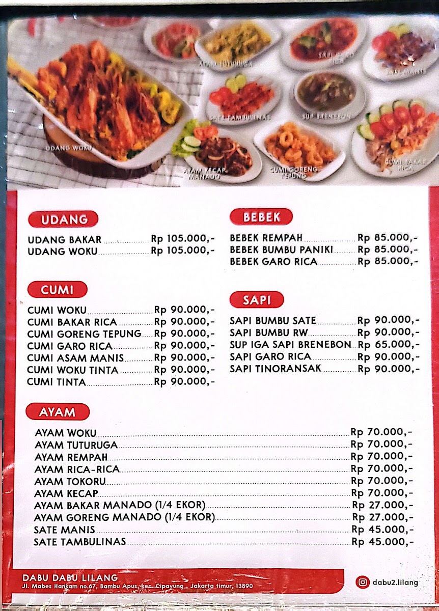 DABU DABU LILANG Photo Menu 2