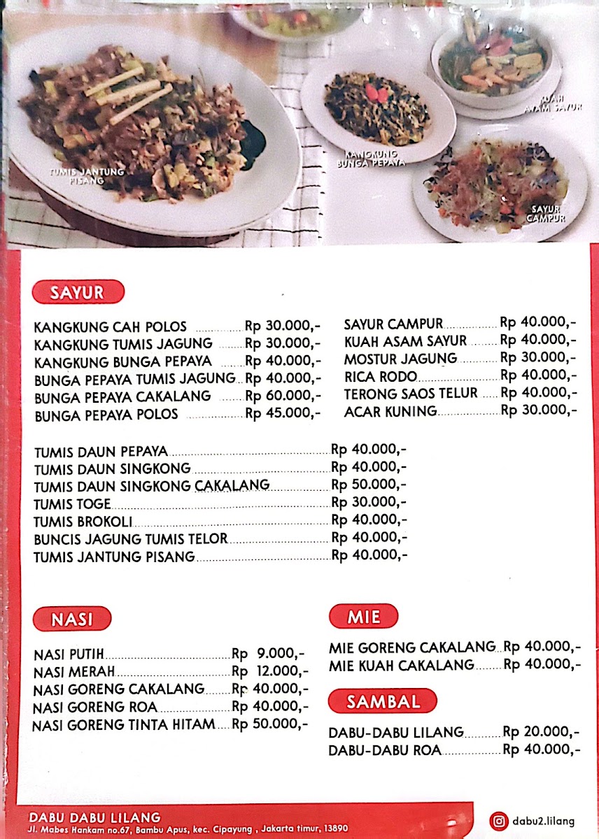DABU DABU LILANG Photo Menu 6