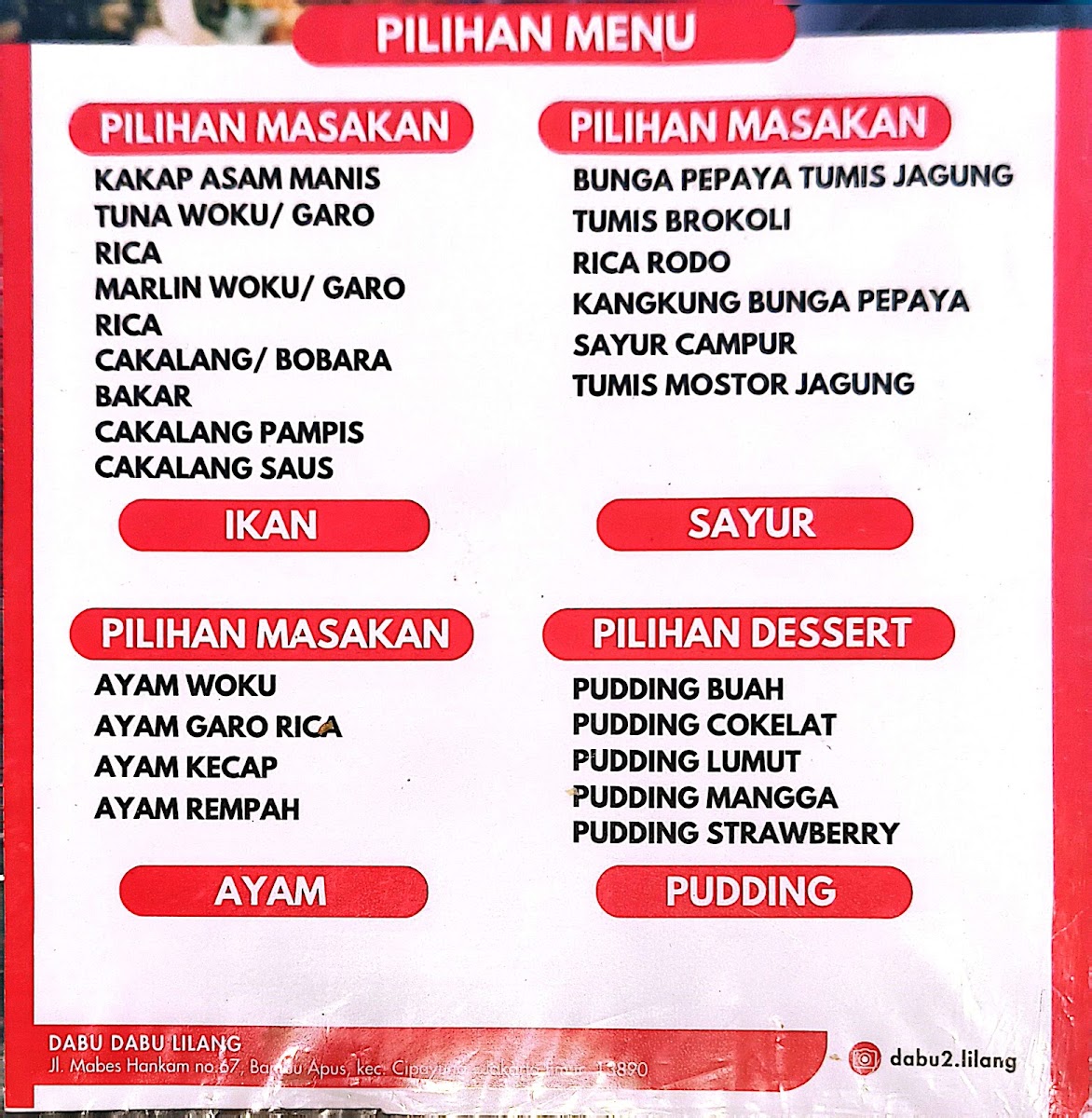 DABU DABU LILANG Photo Menu 7