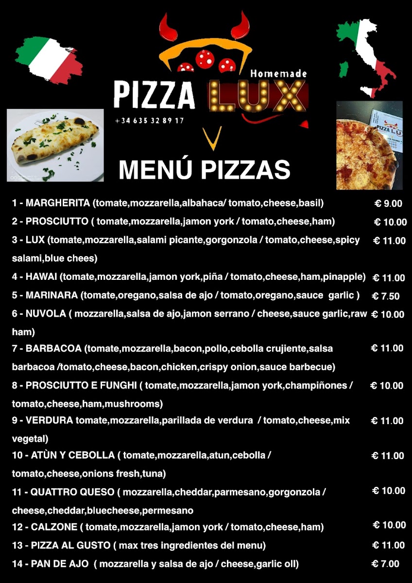 Pizza Lux Photo Menu 7