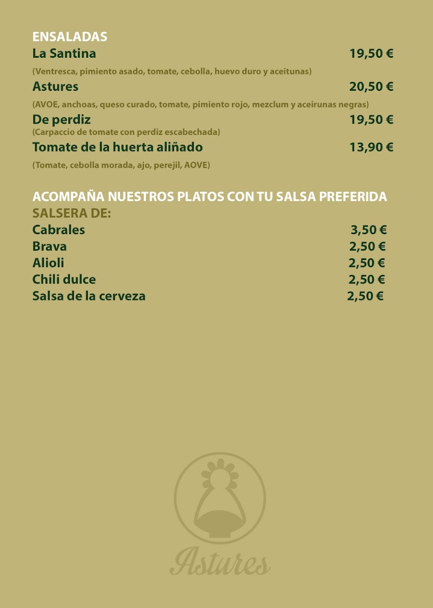 Restaurante Astures Photo Menu 3