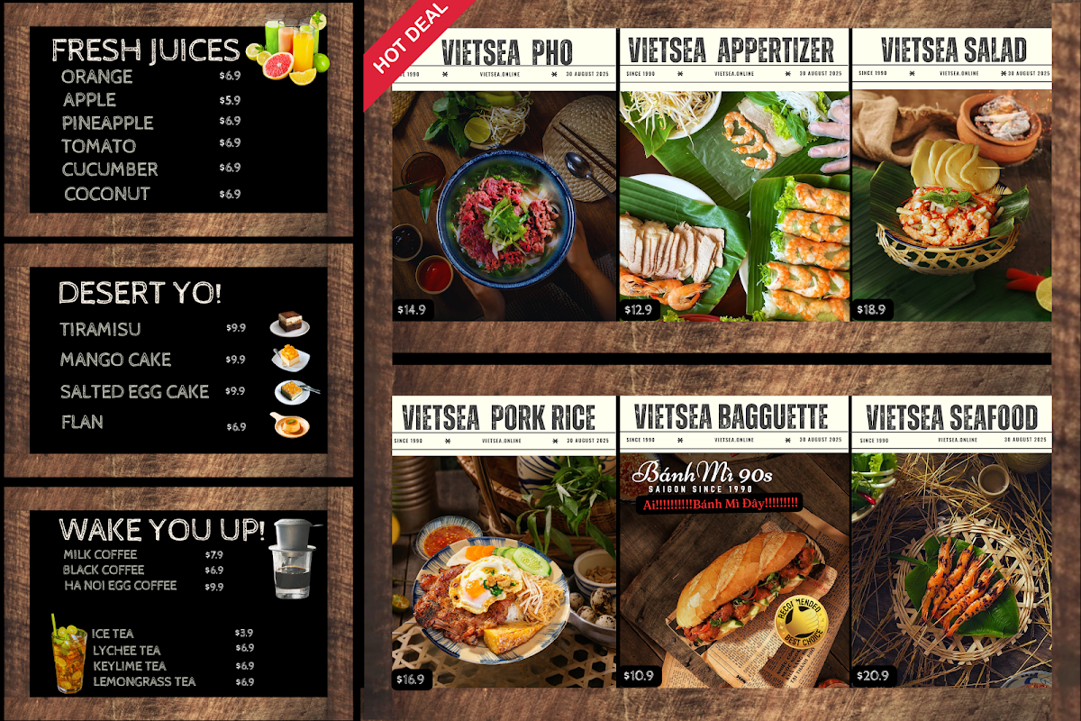 VIETSEA® I - VUA LẨU Photo Menu 2