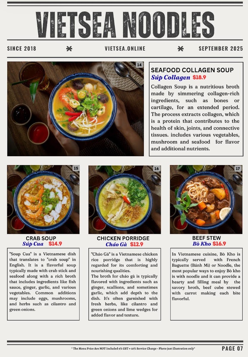 VIETSEA® I - VUA LẨU Photo Menu 3