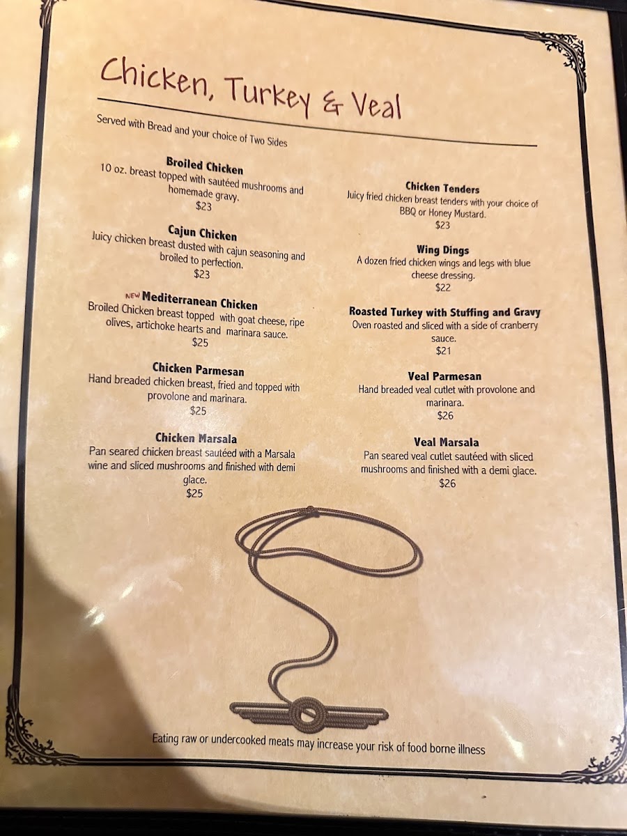 The Steak House Photo Menu 1