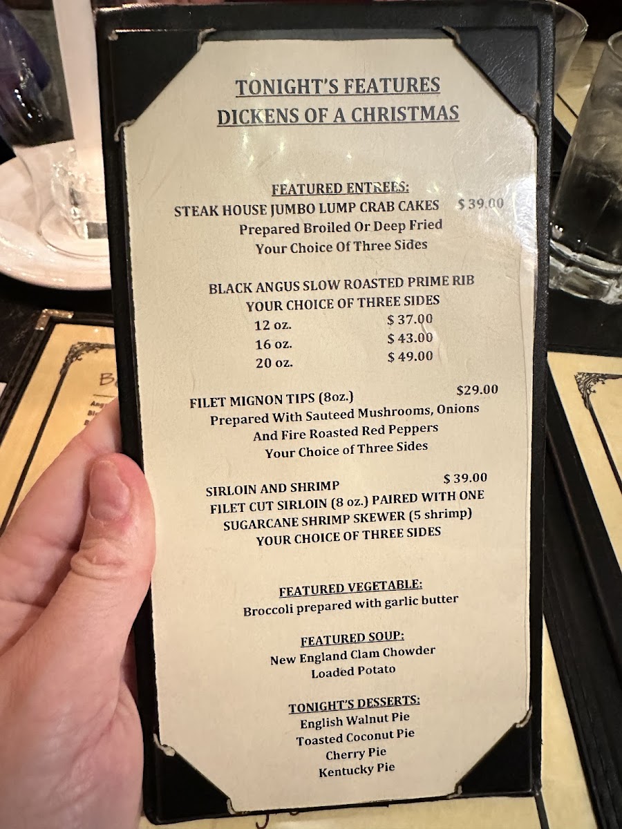 The Steak House Photo Menu 3