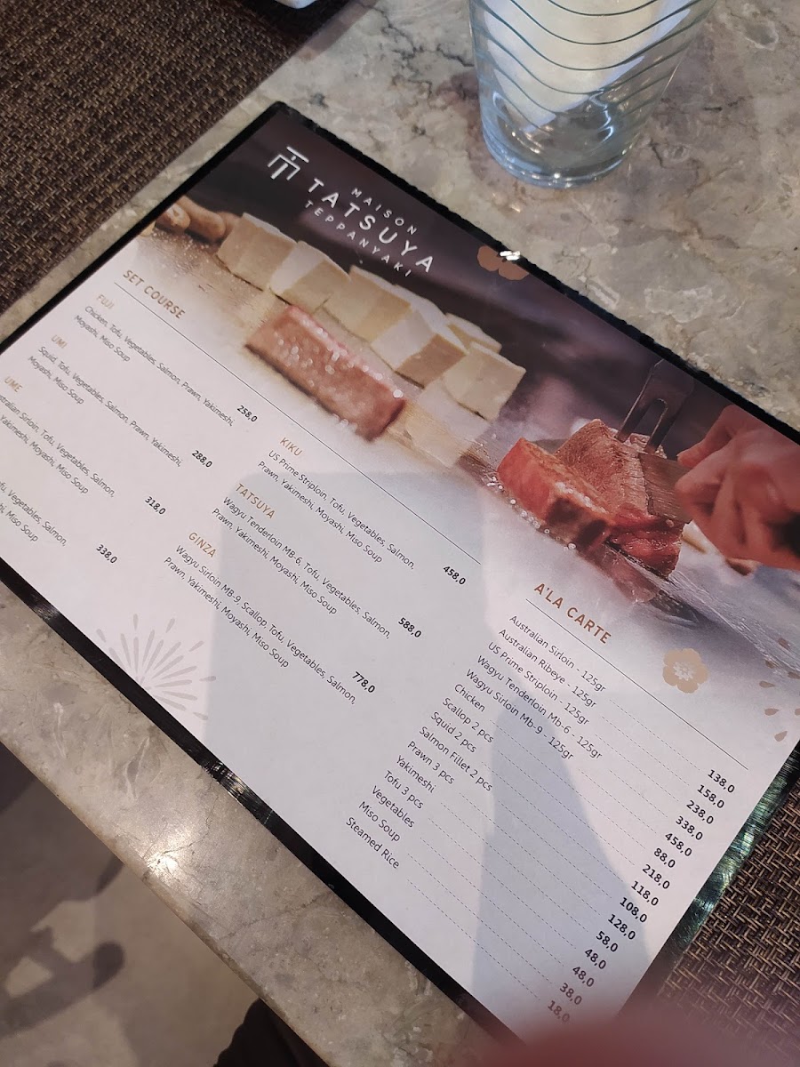 Maison Tatsuya Teppanyaki Kebon Sirih Photo Menu 6