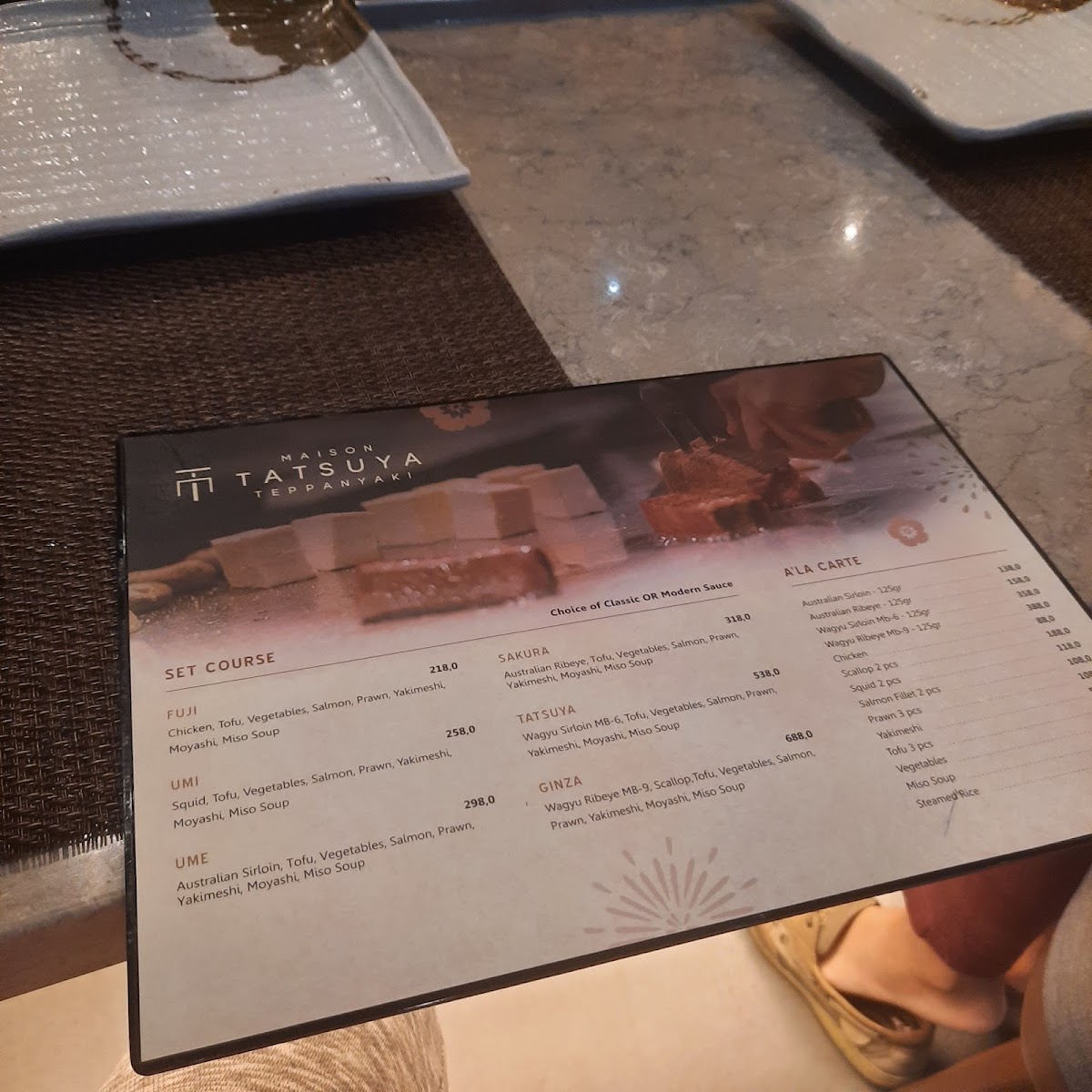 Maison Tatsuya Teppanyaki Kebon Sirih Photo Menu 7