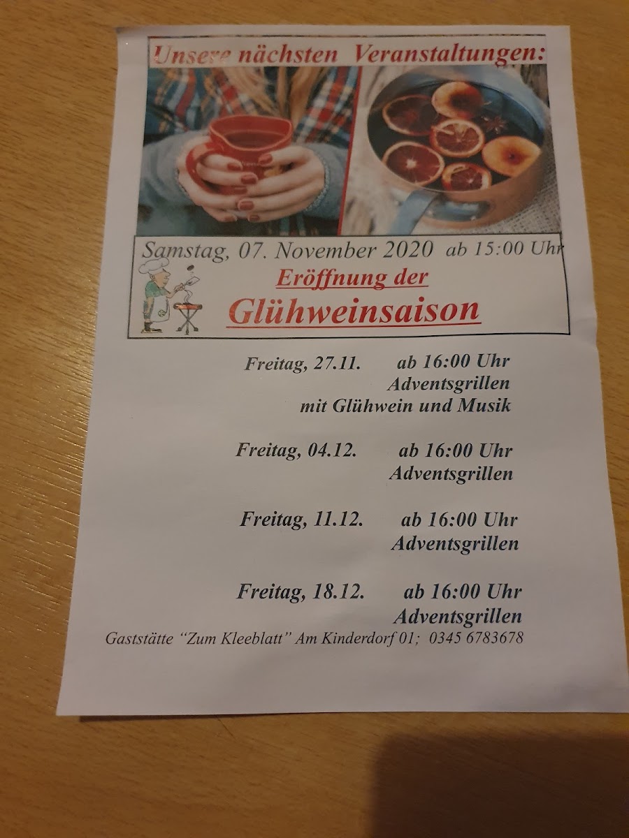Gaststätte 'Zum Kleeblatt' Photo Menu 3