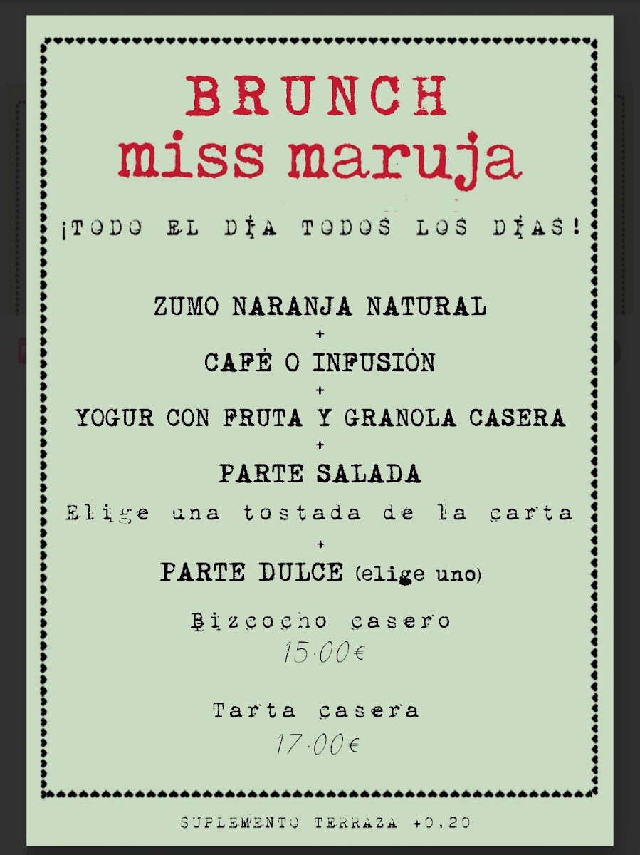 Miss Maruja Photo Menu 3