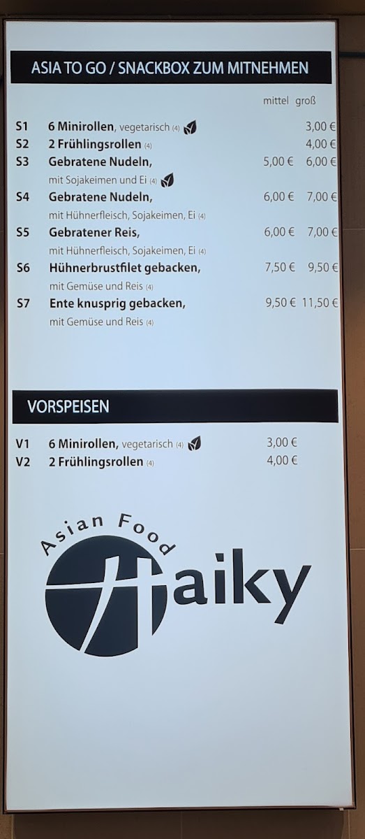 Haiky Asian Food Photo Menu 4
