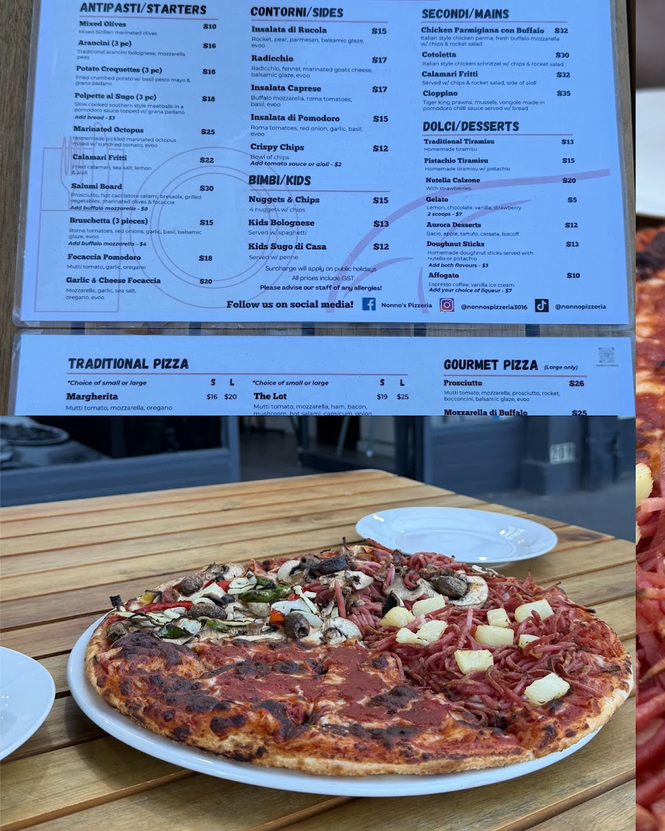 Nonno's Pizzeria Photo Menu 3