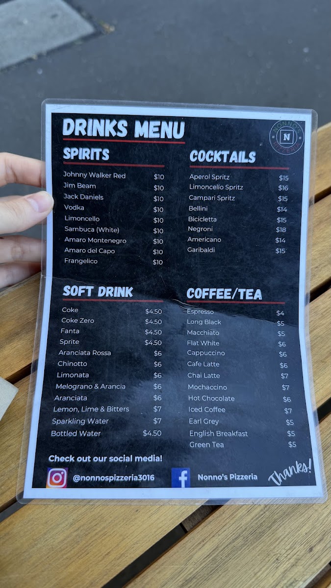 Nonno's Pizzeria Photo Menu 5