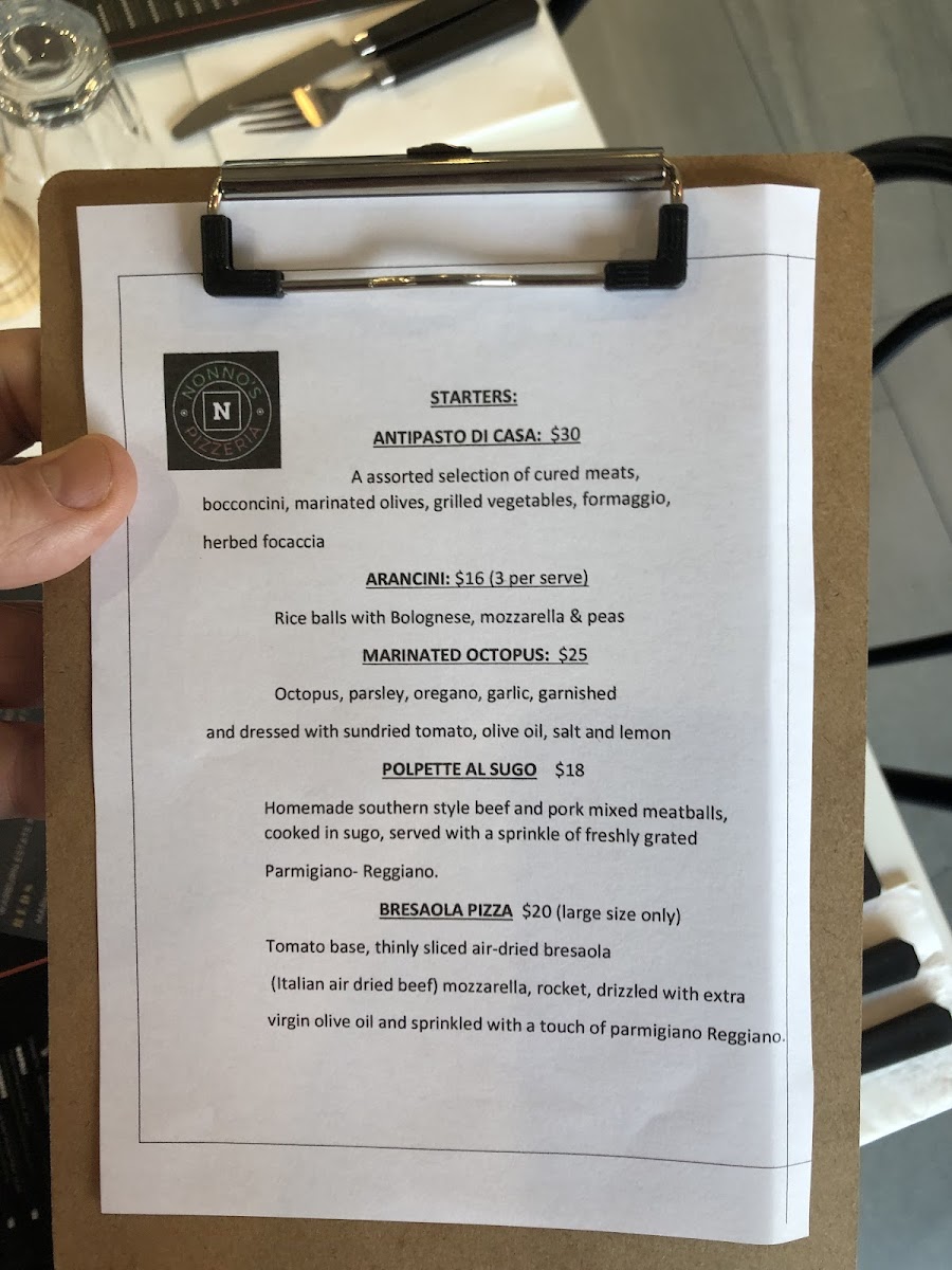 Nonno's Pizzeria Photo Menu 6