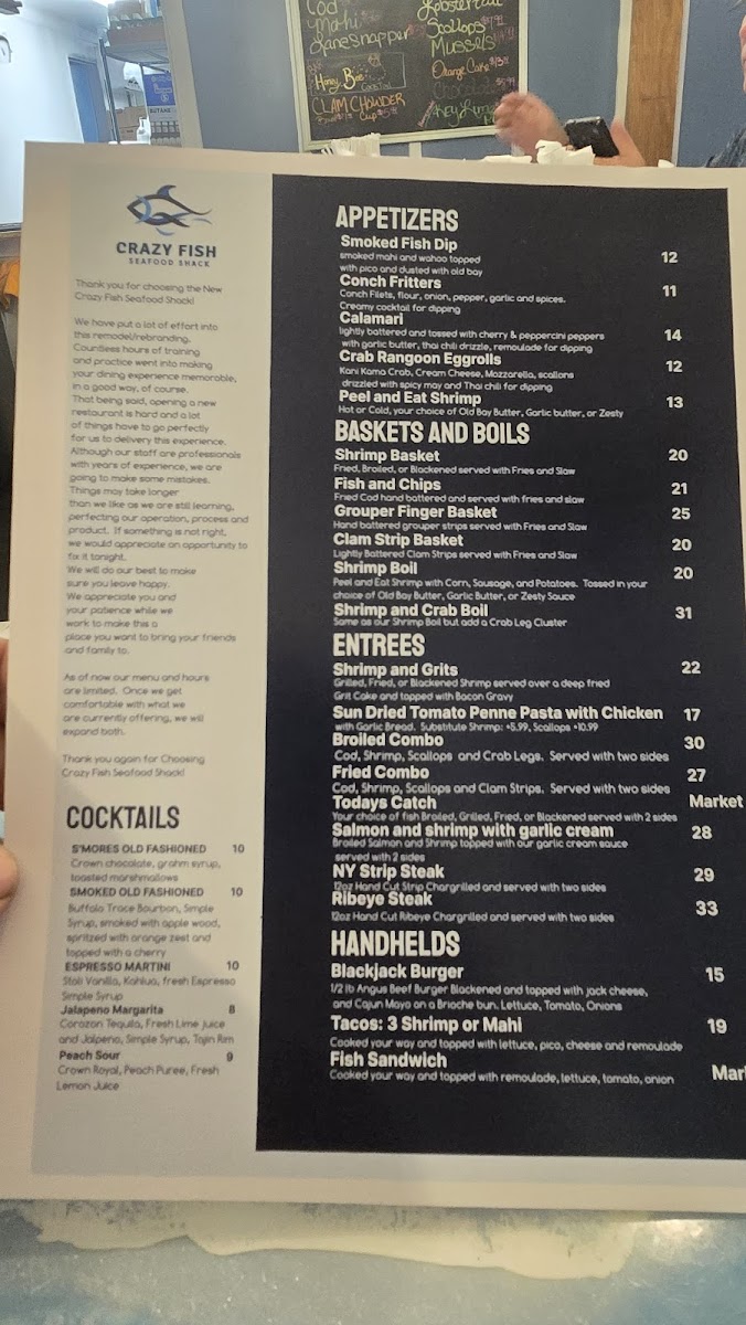 Crazy Fish Seafood Shack Photo Menu 5