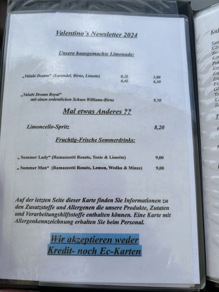 Café Valentino Photo Menu 3