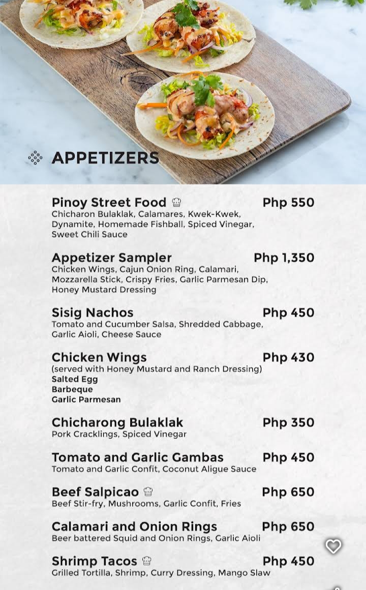 Bay City Cafe Photo Menu 1
