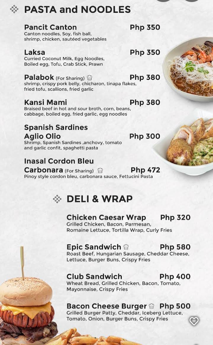 Bay City Cafe Photo Menu 2