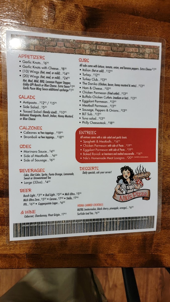 Niki’s Pizza Photo Menu 4