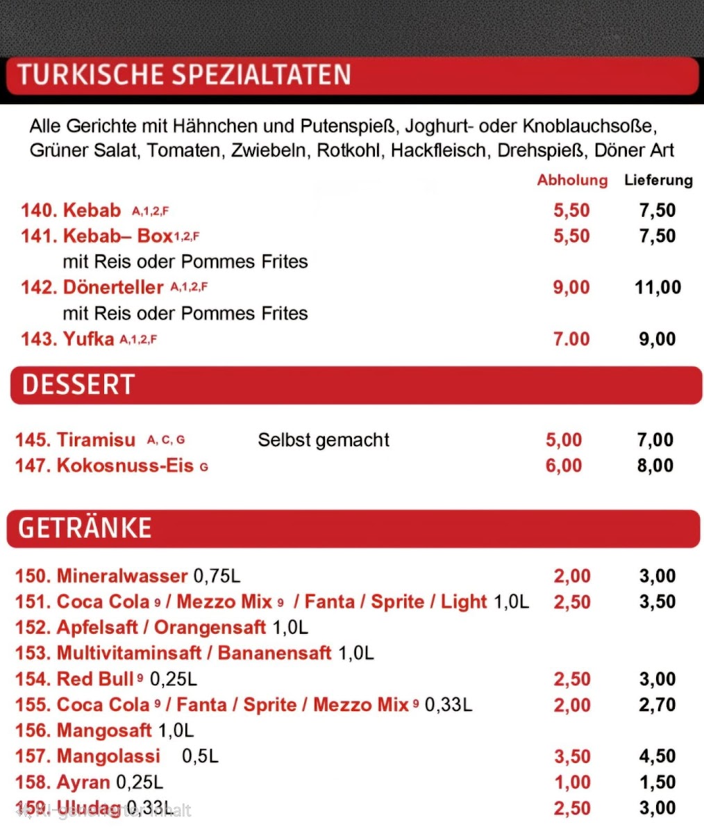 Wiblinger Delicious Pizza Express Photo Menu 1