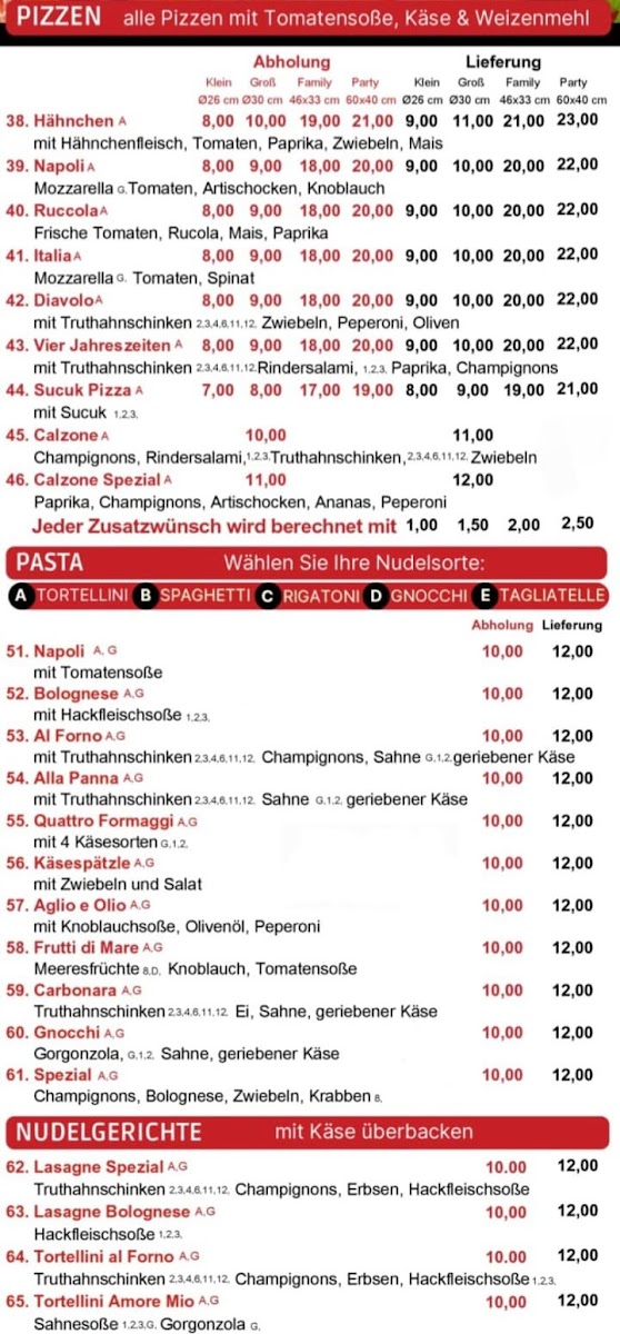 Wiblinger Delicious Pizza Express Photo Menu 2