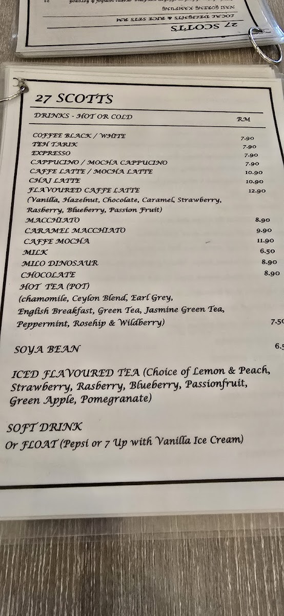 27 Scotts , Bangsar Shopping Centre, KL Photo Menu 3