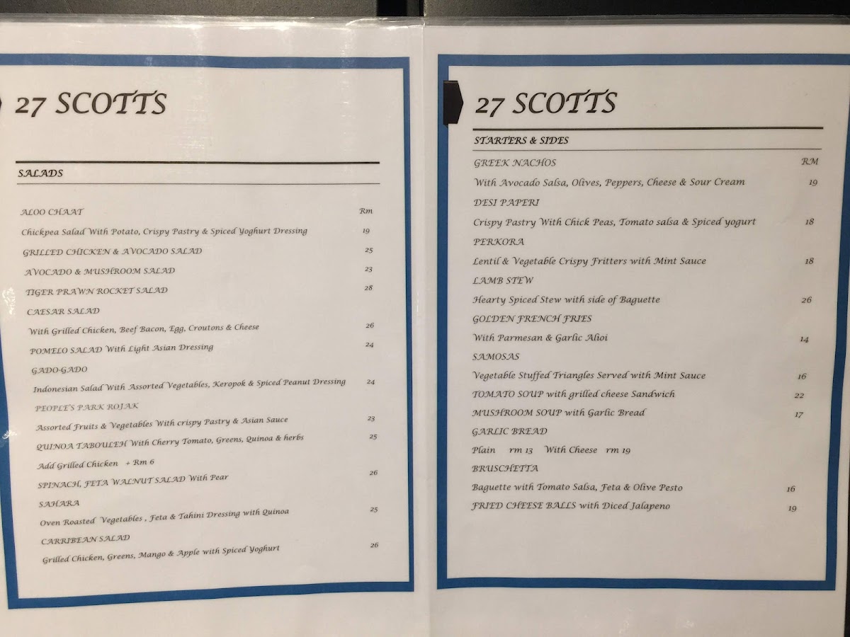 27 Scotts , Bangsar Shopping Centre, KL Photo Menu 9