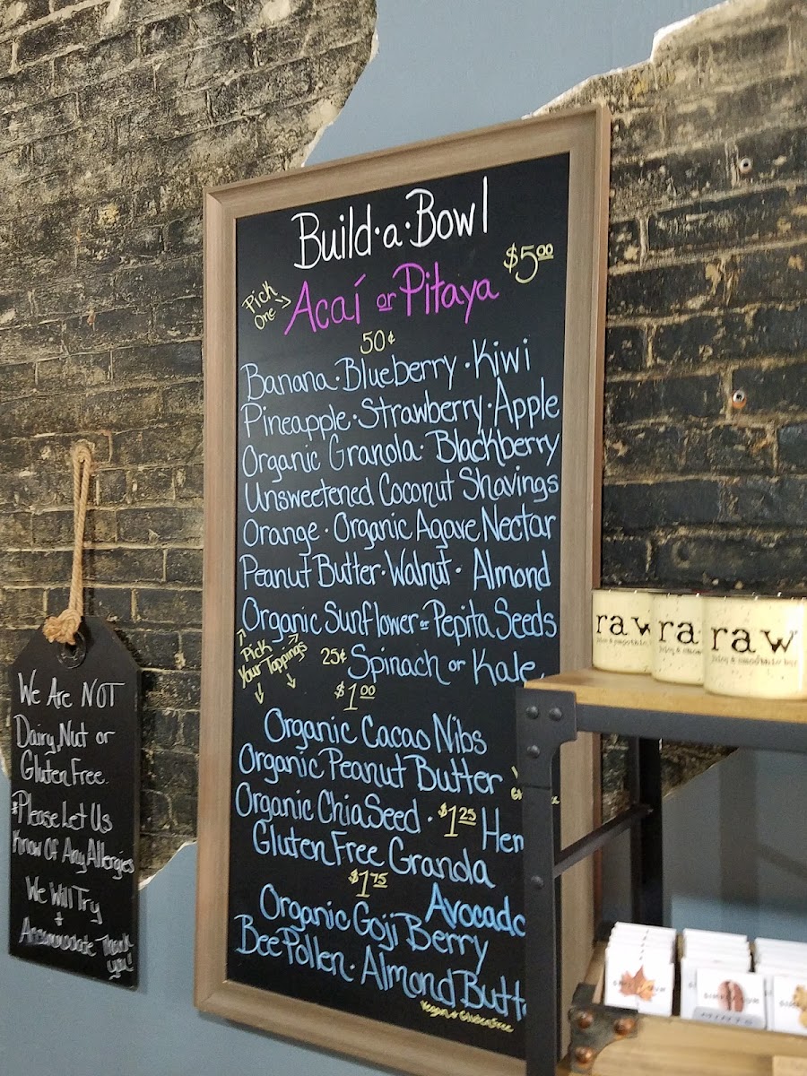 Raw Juice & Smoothie Bar Photo Menu 10