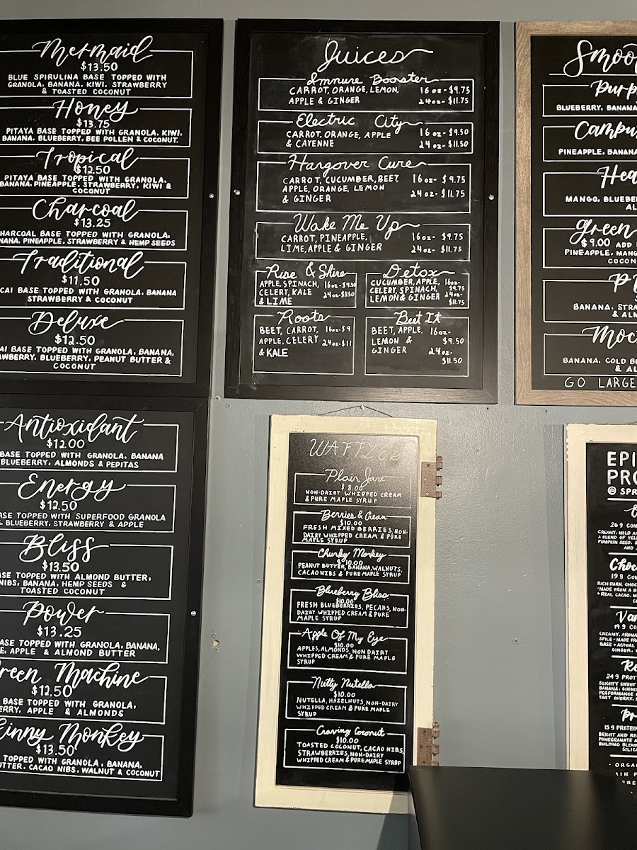 Raw Juice & Smoothie Bar Photo Menu 6