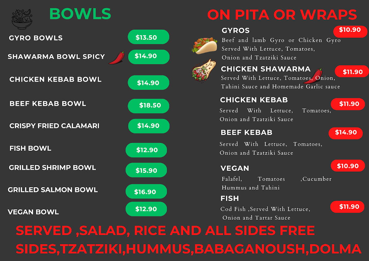 Baba's Mediterranean Grill Photo Menu 3