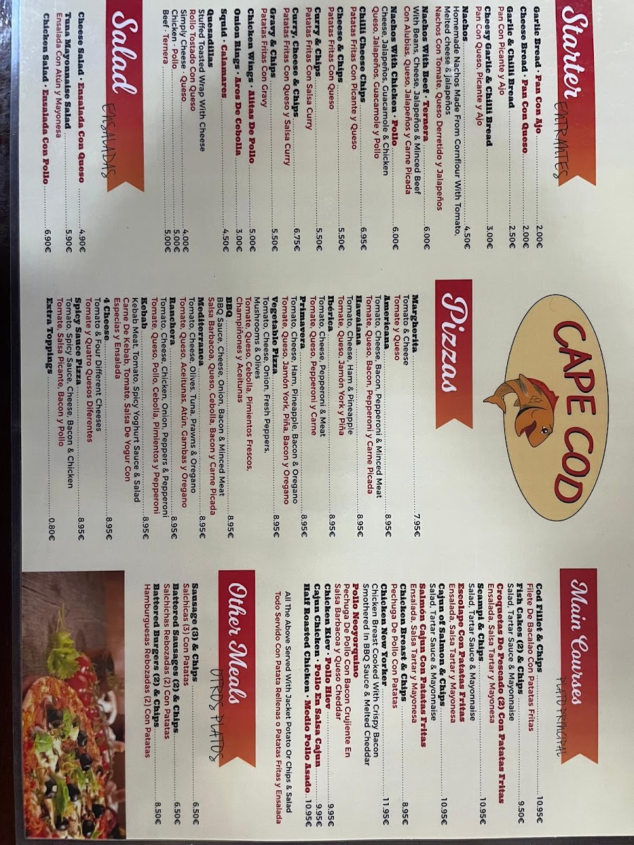 Cape Cod Photo Menu 6