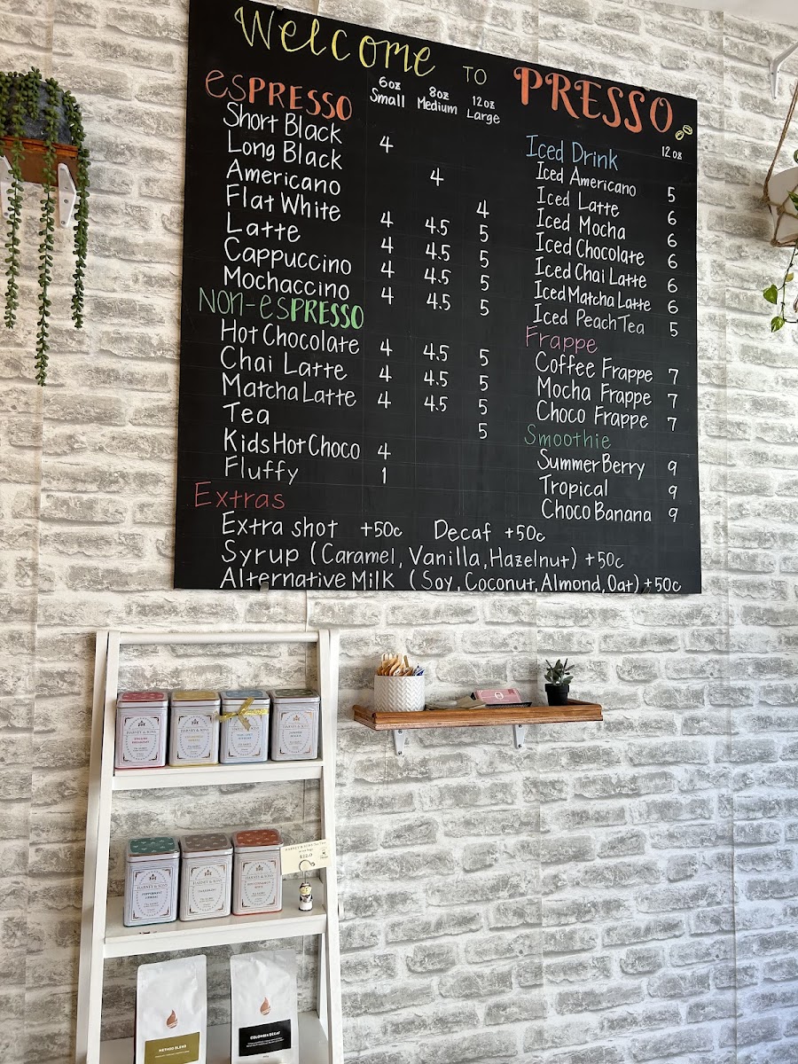cafe PRESSO Photo Menu 5