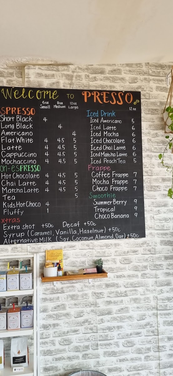 cafe PRESSO Photo Menu 6