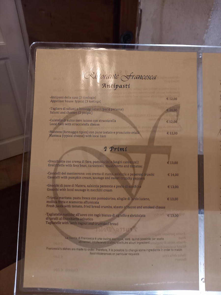 Ristorante Francesca Photo Menu 4