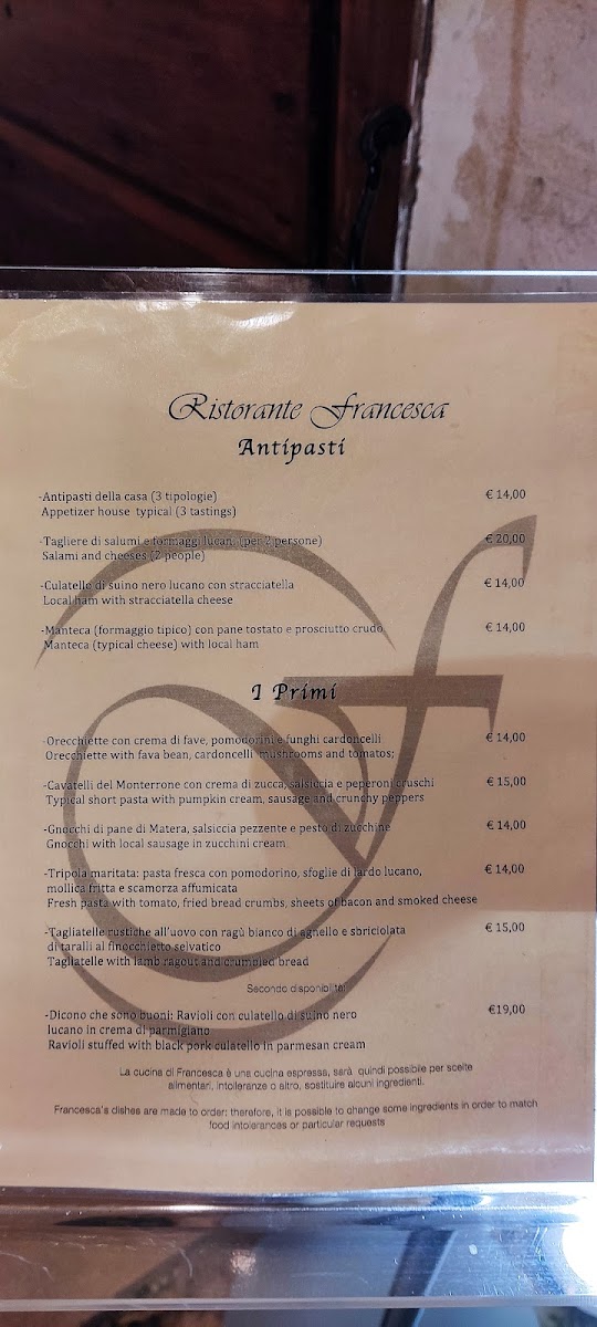 Ristorante Francesca Photo Menu 7