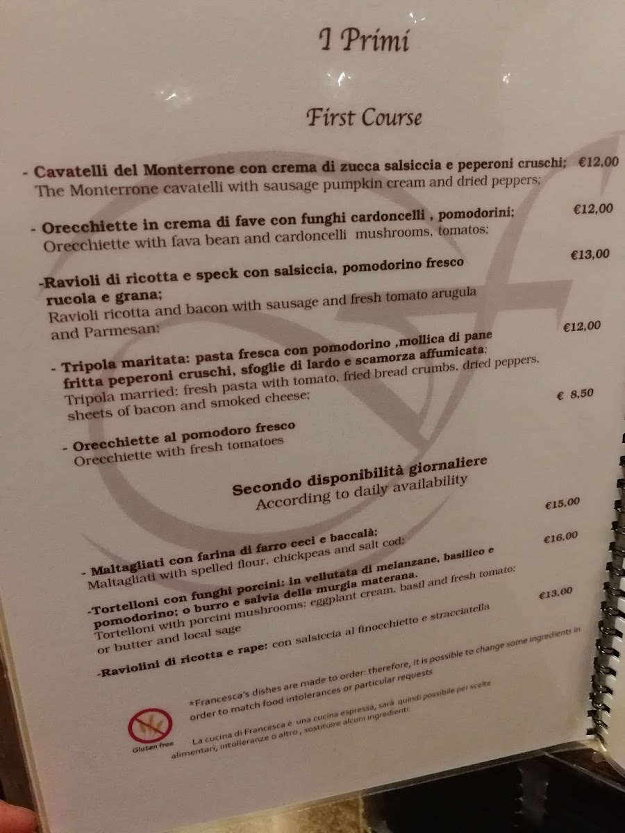 Ristorante Francesca Photo Menu 8